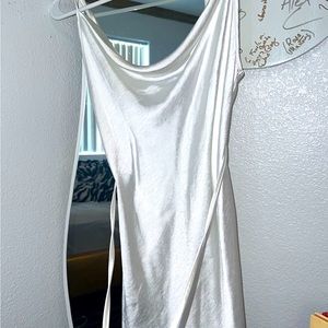 White Motel Rocks Satin Dress